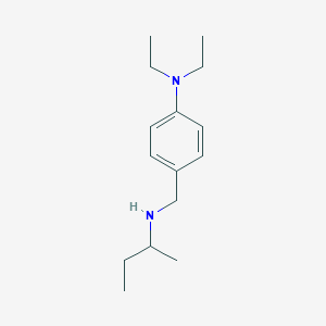 molecular formula C15H26N2 B6338484 4-{[(Butan-2-yl)amino]methyl}-N,N-diethylaniline CAS No. 893590-44-8