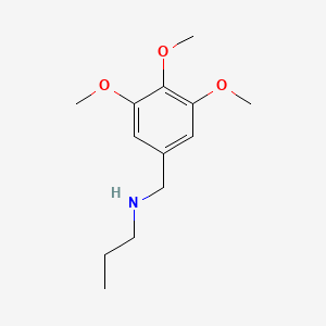 molecular formula C13H21NO3 B6338497 Propyl[(3,4,5-trimethoxyphenyl)methyl]amine CAS No. 893574-29-3