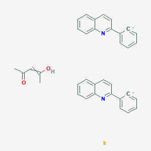 molecular formula C35H28IrN2O2-2 B6338518 双(2-苯基喹啉)(乙酰丙酮)铱(III) CAS No. 1173886-71-9