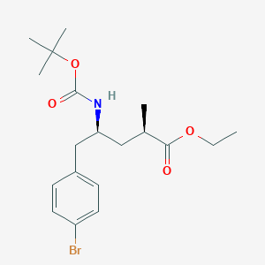 molecular formula C19H28BrNO4 B6338519 (2R,4S)-Ethyl 5-(4-bromophenyl)-4-(boc-amino)-2-methylpentanoate CAS No. 1931129-45-1