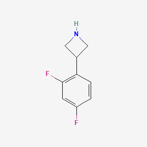 molecular formula C9H9F2N B6338530 3-(2,4-Difluorophenyl)azetidine CAS No. 1260841-52-8