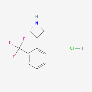 molecular formula C10H11ClF3N B6338538 3-(2-(Trifluoromethyl)phenyl)azetidine hydrochloride CAS No. 1203684-79-0