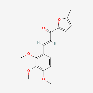 molecular formula C17H18O5 B6338565 (2E)-1-(5-Methylfuran-2-yl)-3-(2,3,4-trimethoxyphenyl)prop-2-en-1-one CAS No. 1334721-73-1