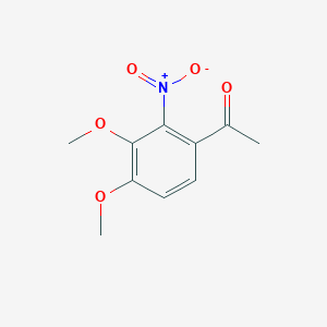 molecular formula C10H11NO5 B6338571 1-(3,4-二甲氧基-2-硝基苯基)乙酮 CAS No. 857565-71-0
