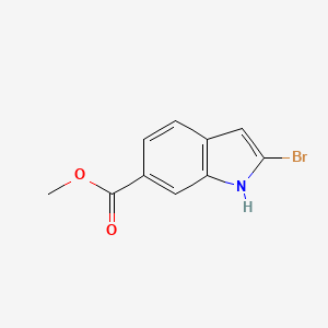molecular formula C10H8BrNO2 B6338573 2-溴-1H-吲哚-6-羧酸甲酯 CAS No. 1240045-34-4