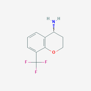 molecular formula C10H10F3NO B6338588 (R)-8-(三氟甲基)色满-4-胺 CAS No. 1145685-65-9