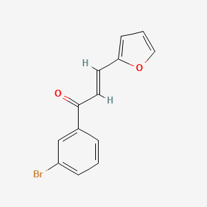 molecular formula C13H9BrO2 B6338594 (2E)-1-(3-Bromophenyl)-3-(furan-2-yl)prop-2-en-1-one CAS No. 1220995-34-5