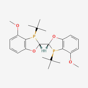 molecular formula C24H32O4P2 B6338632 (2R,2'R,3R,3'R)-3,3'-双(1,1-二甲基乙基)-2,2',3,3'-四氢-4,4'-二甲氧基-2,2'-联-1,3-苯氧杂膦 CAS No. 1228758-57-3