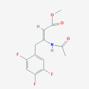molecular formula C13H12F3NO3 B6338637 (Z)-3-乙酰氨基-4-(2,4,5-三氟苯基)丁-2-烯酸甲酯 CAS No. 1234321-81-3