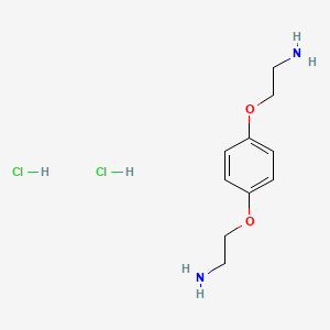 molecular formula C10H18Cl2N2O2 B6338649 2,2'-[Benzene-1,4-diylbis(oxy)]diethanamine dihydrochloride CAS No. 1211474-35-9