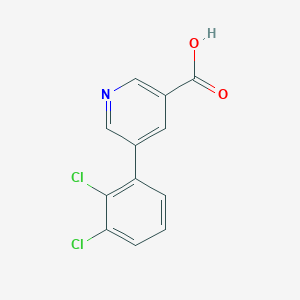 molecular formula C12H7Cl2NO2 B6338684 5-(2,3-Dichlorophenyl)nicotinic acid, 95% CAS No. 1047045-99-7
