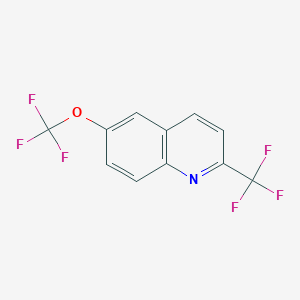 molecular formula C11H5F6NO B6338693 6-(三氟甲氧基)-2-(三氟甲基)喹啉 CAS No. 223439-02-9