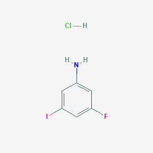 molecular formula C6H6ClFIN B6338698 3-Fluoro-5-iodoaniline hydrochloride CAS No. 1182284-39-4