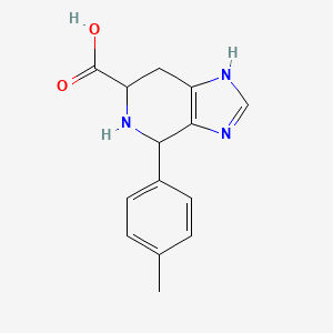 molecular formula C14H15N3O2 B6338699 4-(4-Methylphenyl)-3H,4H,5H,6H,7H-imidazo[4,5-c]pyridine-6-carboxylic acid CAS No. 1269639-69-1