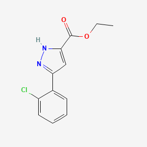 molecular formula C12H11ClN2O2 B6338705 5-(2-氯苯基)-1H-吡唑-3-羧酸乙酯 CAS No. 1239478-46-6