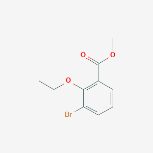 molecular formula C10H11BrO3 B6338712 Methyl 3-bromo-2-ethoxybenzoate CAS No. 1823888-29-4