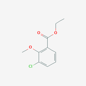 molecular formula C10H11ClO3 B6338714 3-Chloro-2-methoxy-benzoic acid ethyl ester, 97% CAS No. 1106304-73-7