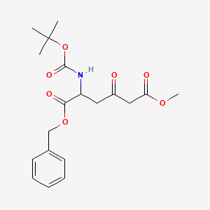 molecular formula C19H25NO7 B6338724 Benzyl-2-N-boc-5-carbomethoxy-4-oxo-pentanate CAS No. 2209086-49-5