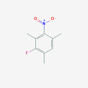 molecular formula C9H10FNO2 B6338726 3-Fluoro-2,4,6-trimethylnitrobenzene CAS No. 386-66-3