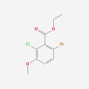 molecular formula C10H10BrClO3 B6338731 Ethyl 6-bromo-2-chloro-3-methoxybenzoate CAS No. 1478503-62-6