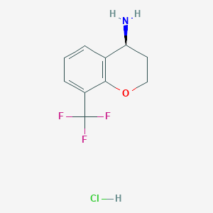 molecular formula C10H11ClF3NO B6338739 (S)-8-(Trifluoromethyl)chroman-4-ylamine hydrochloride CAS No. 1392219-36-1