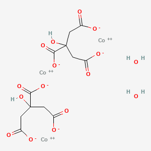 molecular formula C12H14Co3O16 B6338750 柠檬酸钴(II)二水合物，98% CAS No. 6424-15-3