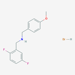 molecular formula C15H16BrF2NO B6338758 (2,5-Difluorobenzyl)(4-methoxybenzyl)amine hydrobromide;  95% CAS No. 1609403-69-1