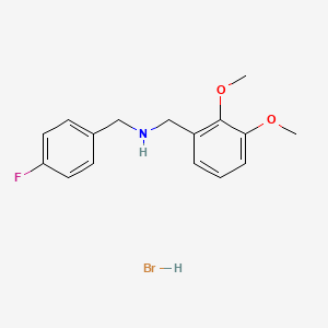 molecular formula C16H19BrFNO2 B6338759 (2,3-二甲氧基苄基)(4-氟苄基)胺氢溴酸盐;  95% CAS No. 1609404-39-8