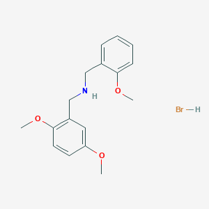 molecular formula C17H22BrNO3 B6338760 (2,5-二甲氧基苄基)(2-甲氧基苄基)胺氢溴酸盐；  95% CAS No. 1609404-02-5