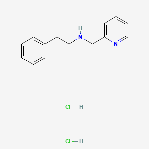 molecular formula C14H18Cl2N2 B6338766 (2-Phenylethyl)(2-pyridinylmethyl)amine dihydrochloride;  95% CAS No. 6525-16-2