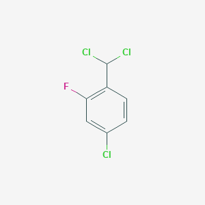 molecular formula C7H4Cl3F B6338818 4-Chloro-2-fluorobenzal chloride, 95% CAS No. 1301739-65-0