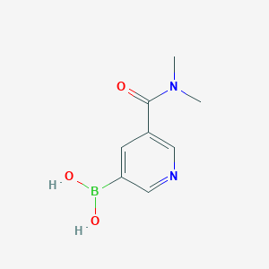 molecular formula C8H11BN2O3 B6338830 5-(Dimethylcarbamoyl)pyridine-3-boronic acid CAS No. 1443112-26-2