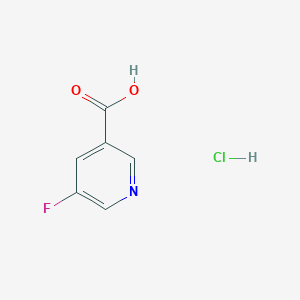 molecular formula C6H5ClFNO2 B6338842 5-Fluoronicotinic acid hydrochloride, 98% CAS No. 1274904-16-3