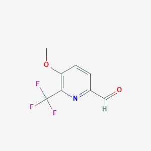 molecular formula C8H6F3NO2 B6338850 5-Methoxy-6-(trifluoromethyl)picolinaldehyde CAS No. 1245915-99-4