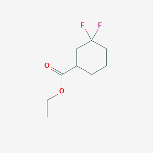 molecular formula C9H14F2O2 B6338856 Ethyl 3,3-difluorocyclohexanecarboxylate CAS No. 849669-14-3