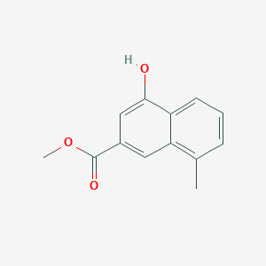 molecular formula C13H12O3 B6338885 Methyl 4-hydroxy-8-methyl-2-naphthoate CAS No. 16059-74-8