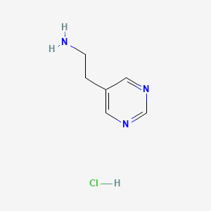 molecular formula C6H10ClN3 B6338891 2-(5-Pyrimidinyl)ethanamine hydrochloride CAS No. 1159824-15-3