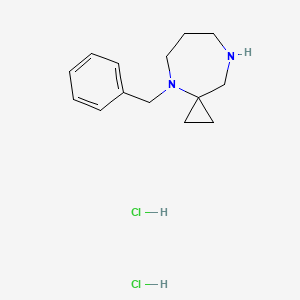 molecular formula C14H22Cl2N2 B6338957 4-Benzyl-4,8-diazaspiro[2.6]nonane dihydrochloride CAS No. 1822801-97-7