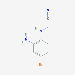 molecular formula C8H8BrN3 B6338967 (2-Amino-4-bromo-phenylamino)-acetonitrile CAS No. 1171922-18-1