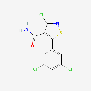 molecular formula C10H5Cl3N2OS B6338975 3-氯-5-(3,5-二氯苯基)-异噻唑-4-羧酸酰胺 CAS No. 1171921-95-1