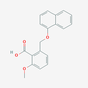 molecular formula C19H16O4 B6338998 2-甲氧基-6-(萘-1-氧甲基)-苯甲酸 CAS No. 1171921-88-2