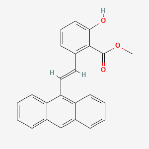 molecular formula C24H18O3 B6339005 2-(2-Anthracen-9-yl-vinyl)-6-hydroxy-benzoic acid methyl ester CAS No. 1171921-75-7