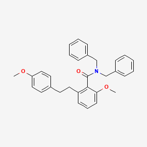 molecular formula C31H31NO3 B6339021 N,N-二苄基-2-甲氧基-6-[2-(4-甲氧基-苯基)-乙基]-苯甲酰胺 CAS No. 1171921-80-4