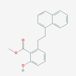 molecular formula C20H18O3 B6339024 2-Hydroxy-6-(2-naphthalen-1-yl-ethyl)-benzoic acid methyl ester CAS No. 1171921-82-6