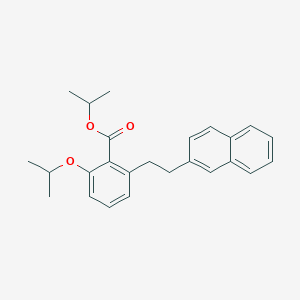 molecular formula C25H28O3 B6339025 2-Isopropoxy-6-(2-naphthalen-2-yl-ethyl)-benzoic acid isopropyl ester CAS No. 1171921-67-7