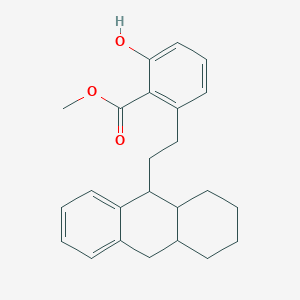 2-Hydroxy-6-[2-(1,2,3,4,4a,9,9a,10-octahydro-anthracen-9-yl)-ethyl]-benzoic acid methyl ester