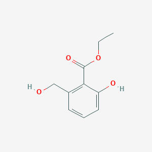 molecular formula C10H12O4 B6339045 2-Hydroxy-6-hydroxymethyl-benzoic acid ethyl ester CAS No. 1171921-54-2