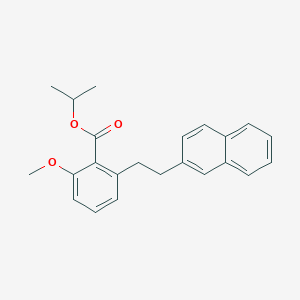molecular formula C23H24O3 B6339050 2-Methoxy-6-(2-naphthalen-2-yl-ethyl)-benzoic acid isopropyl ester CAS No. 1171921-61-1
