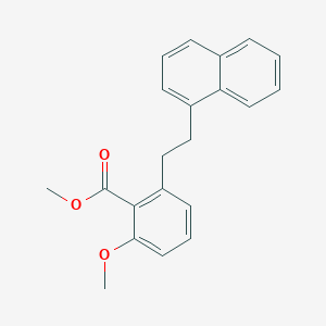 molecular formula C21H20O3 B6339063 2-Methoxy-6-(2-naphthalen-1-yl-ethyl)-benzoic acid methyl ester CAS No. 1171921-51-9