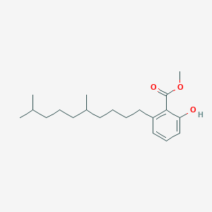 molecular formula C20H32O3 B6339066 2-(5,9-Dimethyl-decyl)-6-hydroxy-benzoic acid methyl ester CAS No. 1171921-46-2
